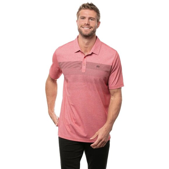 TRAVIS MATHEW Two Minute‎ Drill Polo Mens SZ L Pima Cotton Quick Dry Peru Golf - Picture 2 of 8